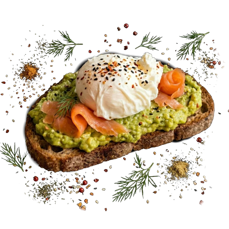 Avo toast at WINTER CAFE restaurant in Ungasan, Bali