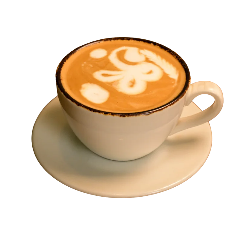 Big cappuccino at WINTER CAFE restaurant in Ungasan, Bali
