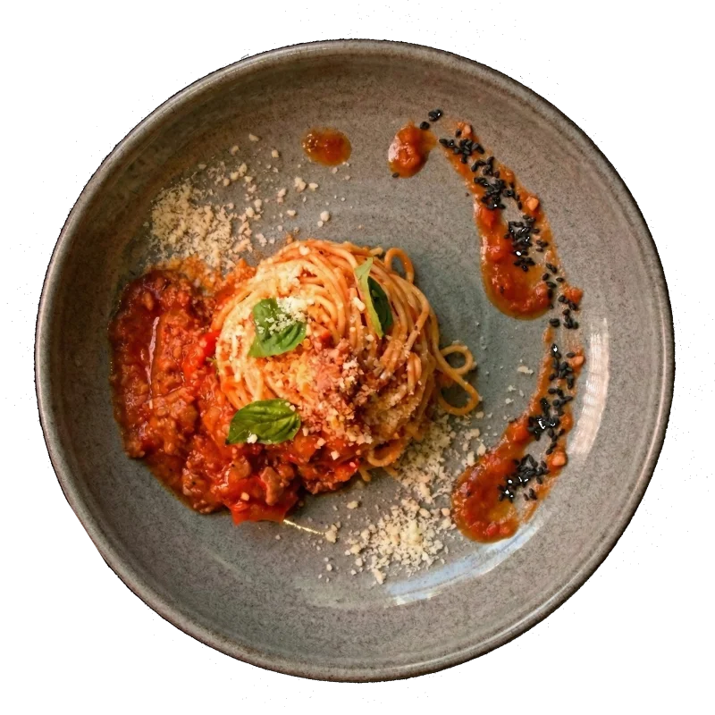 Bolognese Pasta at WINTER CAFE restaurant in Ungasan, Bali