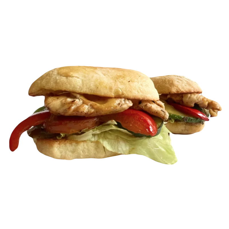 Grilled chicken ciabatta at WINTER CAFE restaurant in Ungasan, Bali