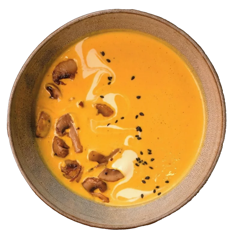 Pumpkin Soup at WINTER CAFE restaurant in Ungasan, Bali