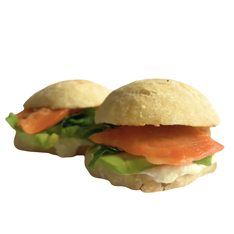 Salmon ciabatta at WINTER CAFE restaurant in Ungasan, Bali